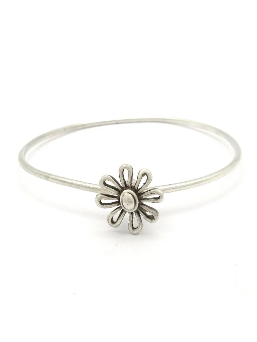Tiffany & Co Bangle Daisy Silver Flower Bracelet